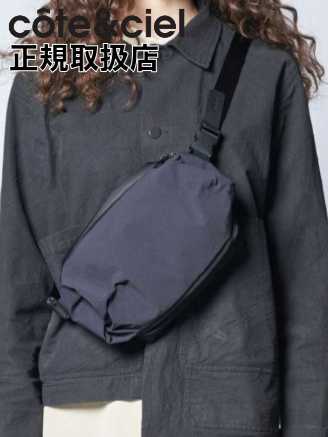 【cote&ciel / コートエシエル】 ネイダ ショルダ―バッグ 斜め掛け | NEDA KOMATSU ONIBEGIE NYLON BLACK