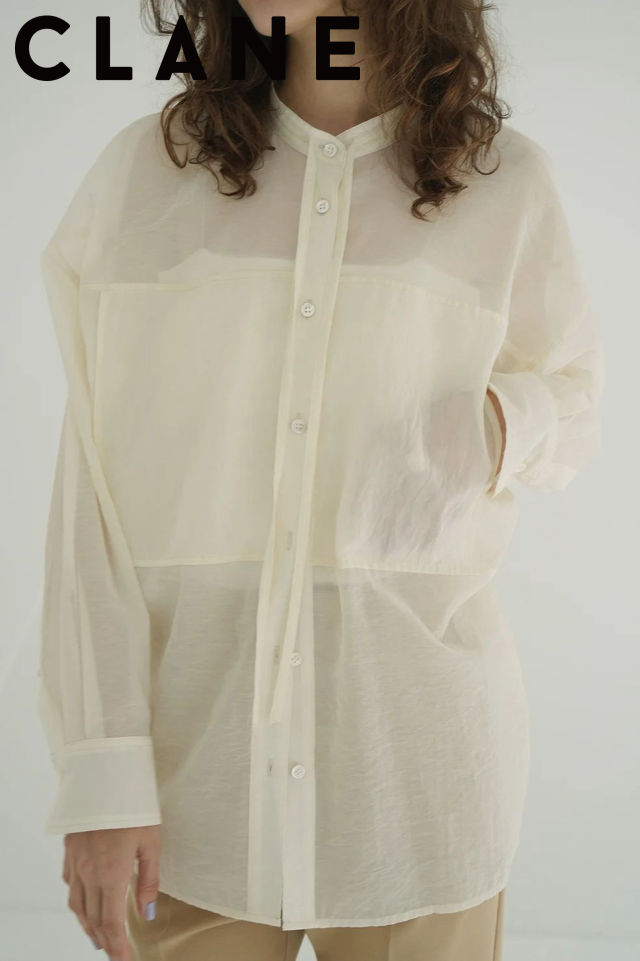 楽天市場】CLANE HOMME クラネオム オープンカラーシャツ OPEN