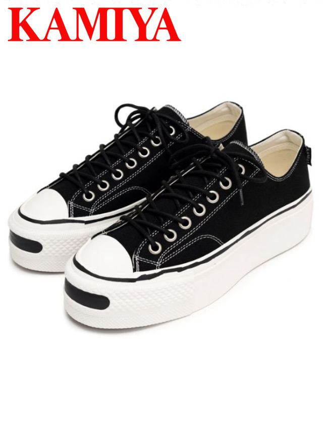 【KAMIYA / カミヤ】 【Joey / ジョーイ】 プラットフォームスニーカー - Platform Sneaker （ BLACK ） G15FW701｜nouvelle