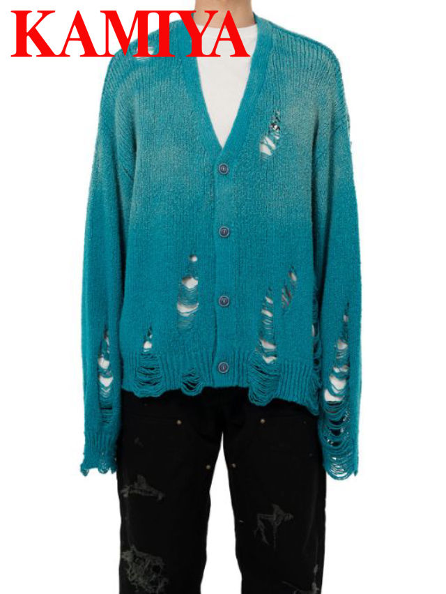 楽天市場】【中古】KAMIYA Kasuri Mohair Cardigan モヘヤ