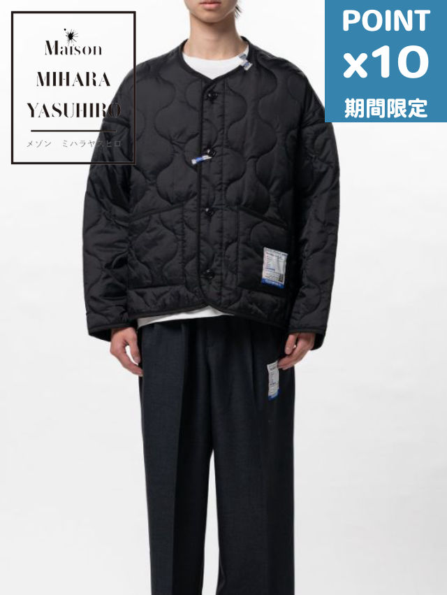 期間限定P10倍【Maison MIHARA YASUHIRO / メゾン ミハラヤスヒロ】 【in・stru(men-tal). / インストルメンタル】 ライナーキルトジャケット - LINER QUILT JACKET - BLACK