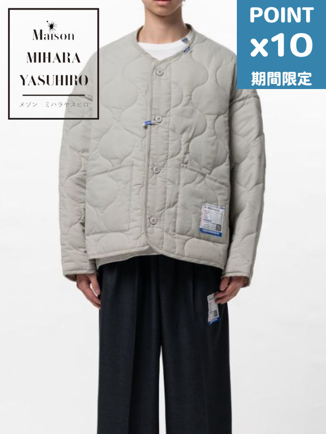 期間限定P10倍【Maison MIHARA YASUHIRO / メゾン ミハラヤスヒロ】 【in・stru(men-tal). / インストルメンタル】 ライナーキルトジャケット - LINER QUILT JACKET - GREY