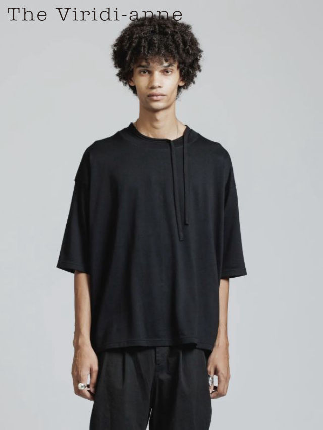 【The Viridi-anne / ザ ヴィリディアン】 スーピマコットン カットソー - SUPIMA COTTON S/S T-SHIRT (BLACK) 22,330円