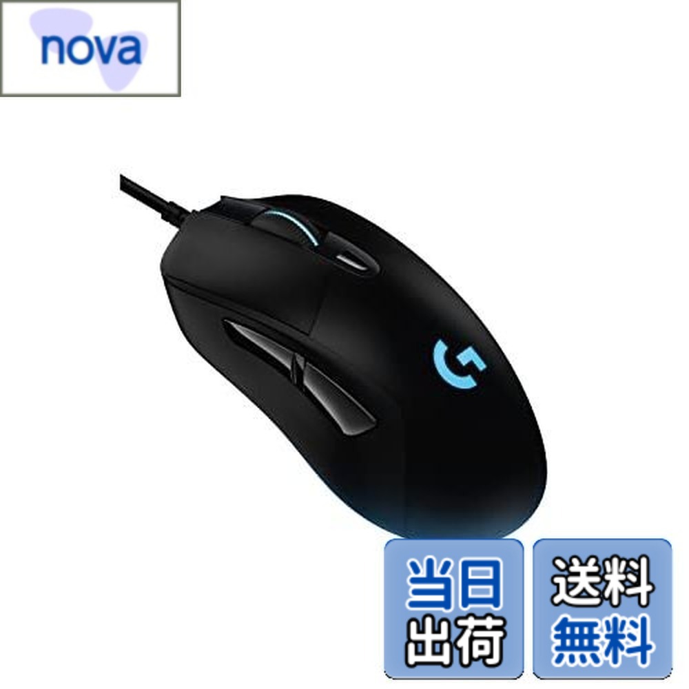 【送料無料】【.co.jp限定】 Logicool G ゲーミングマウス G403h HERO 有線 軽量 87g ゲーミング マウス 有線マウス 25Kセンサー エルゴノミクス LIGHTSYNC RGB PC windows mac G403 ブラック 国内正規品 ※限定 壁紙ダウンロード付き｜nova