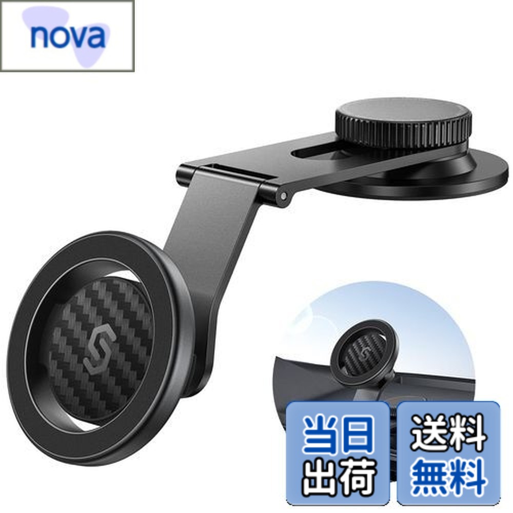 【送料無料】SYNCWIRE スマホホルダー 車 マグネット MagSafe 車載 ホルダー 全金属 アルミニウム合金 伸縮アーム 超強力 3M粘着シール 360度回転 超強磁力 iPhone 15 14 13 12 Samsung Sony など全種類に対応