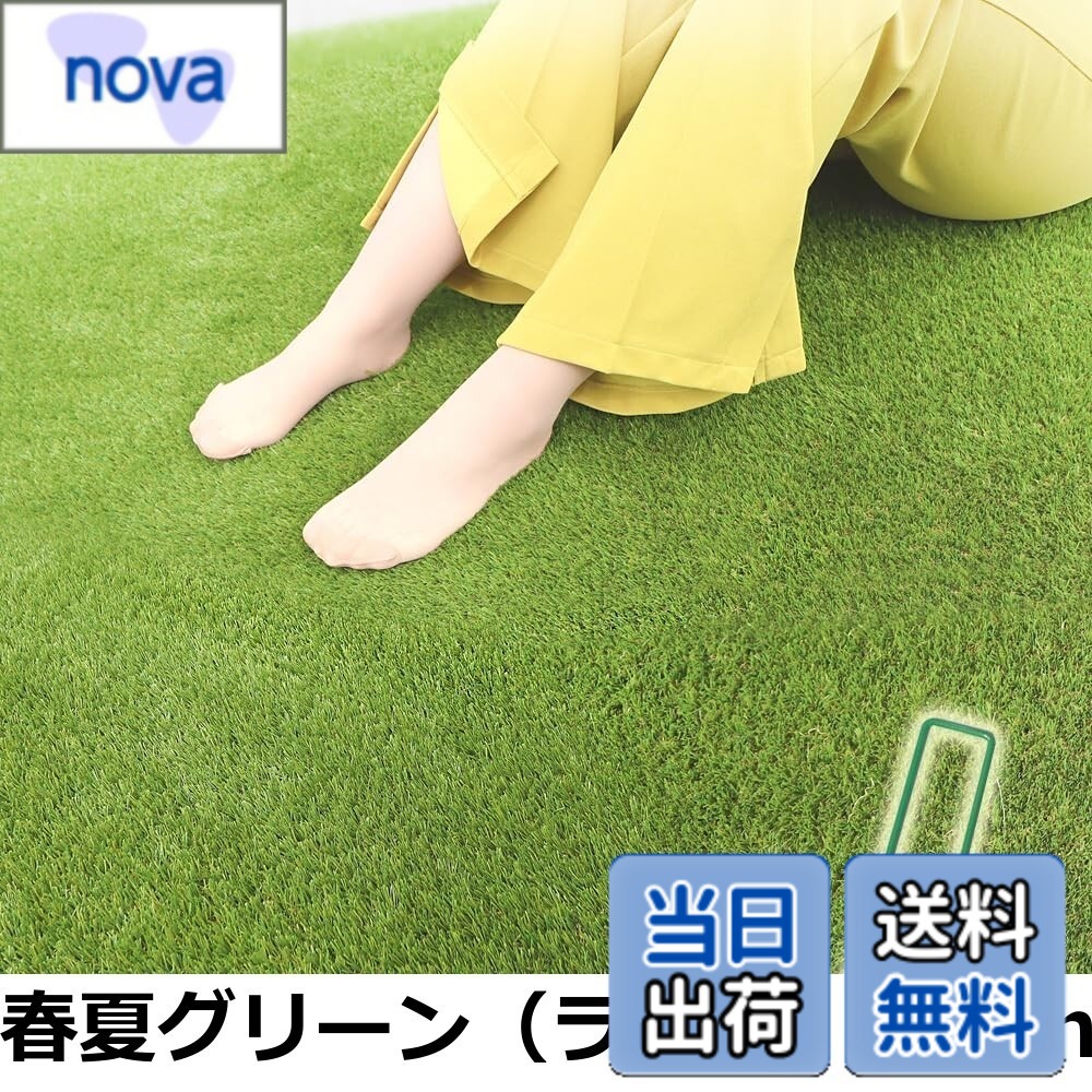 【送料無料】人工芝 ロール 固定専用 ピン （ GAターフピン ）付 ターフグランデ 分厚い4層バッキング 広げてもシワができない極ふわ人工芝