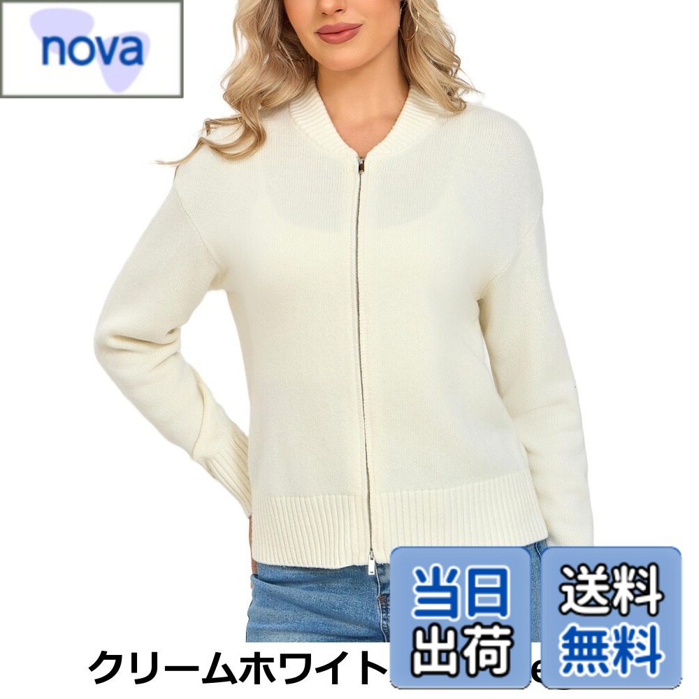 【貨物輸送無料】[VETLURY] ジレー レディース秋冬 メリノウール 双頭ジッパートップス 棒球 目論む 編み物上衣 肋材リストバンド 事務室 通い 心地好い