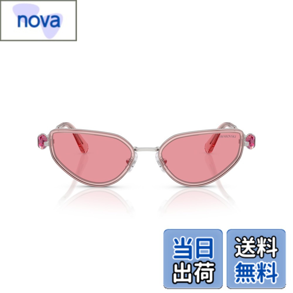 【送料無料】[Swarovski] サングラス SK7027 色：SILVER/PINK、サイズ：56｜nova