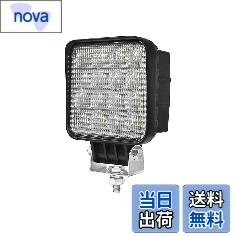 【送料無料】Led work light with switch 色:ホワイト、サイズ:拡散レンズ 48W スイッチ付き|nova