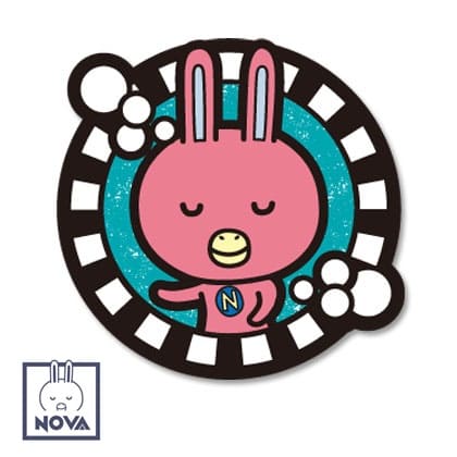 楽天市場 Novaうさぎステッカー 丸型novaうさぎオリジナルステッカー丸型で存在感あり Nova Onlineshop