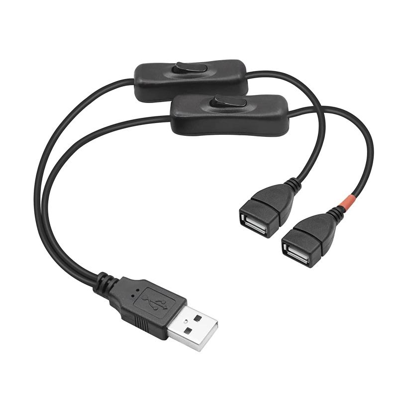 【楽天市場】【YFFSFDC】USB スイッチ0.3m/1mUSB 延長ケーブル便利な 2分岐 二股コード データ転送と充電+充電専用オン ...