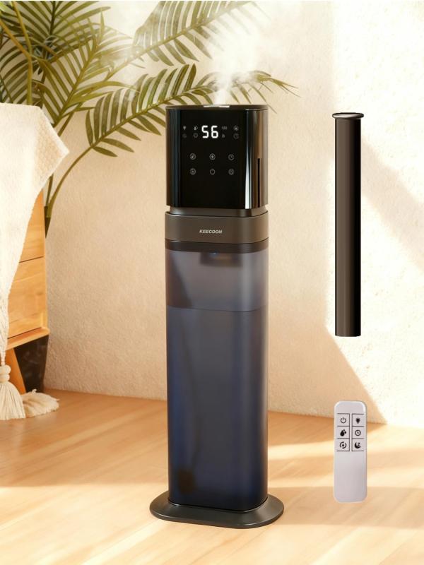 KEECOON 加湿器 大容量 8L 超音波式 業務用 透明タンク 2025 タワー型