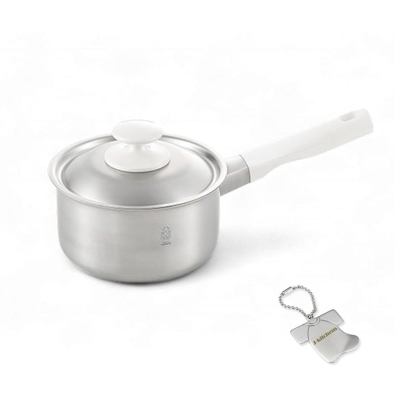 J-kitchens 和み 片手鍋 2層鋼 16cm 錆びにくく 焦げ付きにくい ガス IH対応 日本製 オリジナルタグ付
