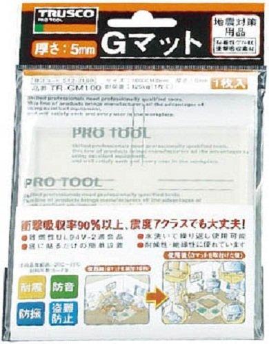 TRUSCO(トラスコ) 耐震・防振・防音Gマット 透明 TR-GM-TM