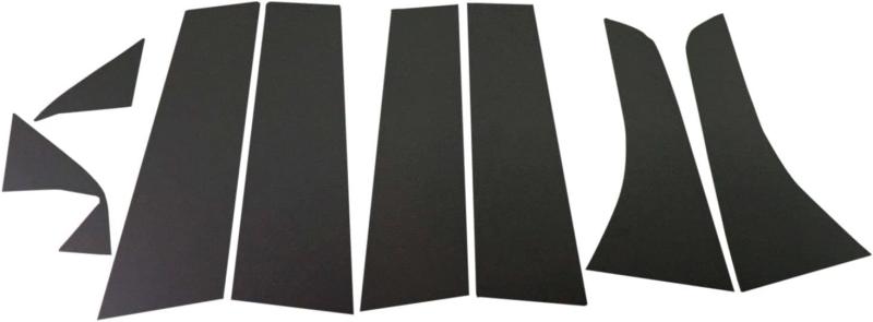 BRIGHTZ RVR GA3W GA4W 鏡面ステンレスブラックメッキピラーパネル バイザー無用 8PC 【 PIL-BLA-046 】 アール ブイ ヴイ アールブイアール アールヴイアール GA3 GA4 GA 3W 4W 10794 【 PIL－