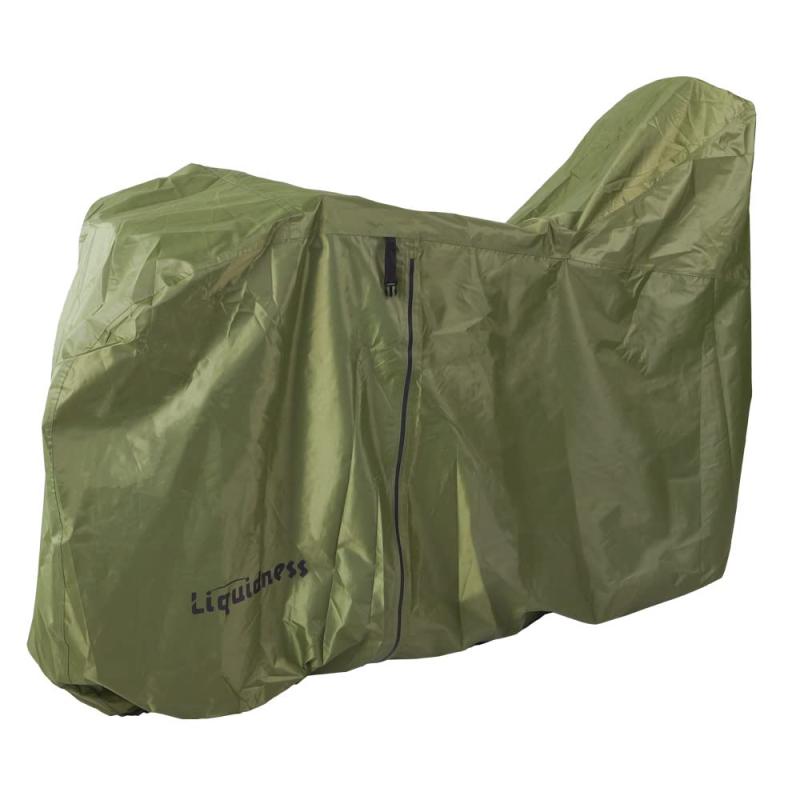 Liquidness ハイバック 自転車カバー サイクルカバー メーカー 超厚手 270D 防水 破れにくい 防犯 防風 防塵 UVカット ファスナー 子供乗せ こども乗せ