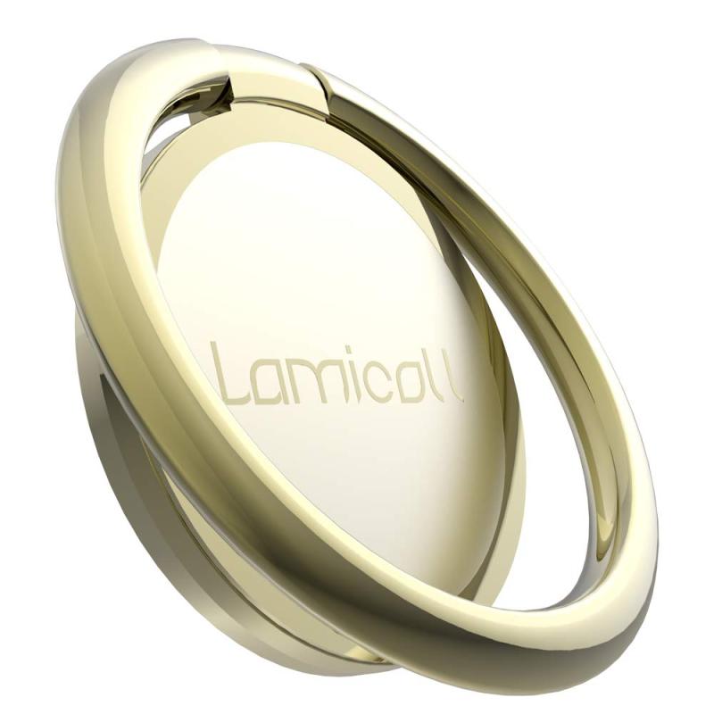 スマホリング 4mm 薄い 180度 360度回転式 ：Lomicall 携帯電話 リングホルダー, 片手持ち 携帯リング画像