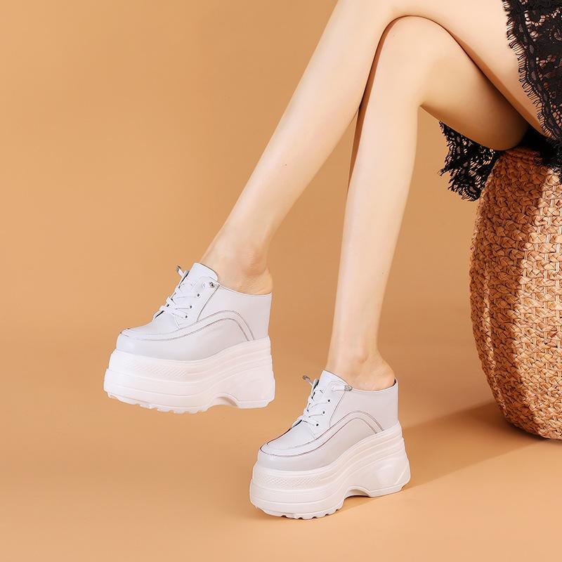 サンダル 女性用 ハイヒール インソール 14cm ローヒール ヒールアップ 足元スッキリ スリム効果 ベーシックスタイル 包頭 デザイン 牛皮 素材 丸トゥ 形状 軽量 通気性 ポリウレタン ソール 豚革 ライニング 春夏秋 シーズン 屋外 着用 ブル｜novolstore