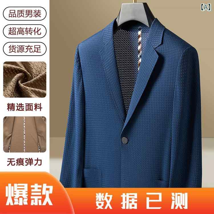 メンズ 上衣 修身 背広 トップス 長袖 西装領 単排名取り草 化繊混紡 ニルロン 弾力性 薄っぺら 年月 通い 休? 防晒 金属元素かざり付ける 立体衣嚢 丸下? 黒 紺 茶 薄墨色 ミリタリー緑であること 兄ちゃん向け 都市表現スタイル 軽さ 吸湿速乾 御前上等感