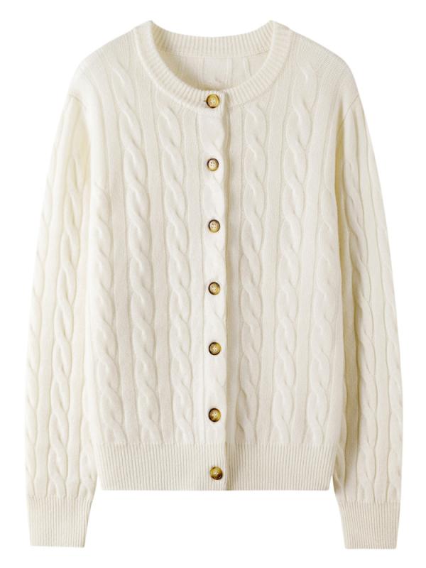 ニット レディース カーディガン カシミヤ100% 厚手 秋冬 長袖 羊毛 セーター アウター ゆるっと ビッグシルエット 高級感 保温性 防寒 無地 柔らかい 暖かい トップス｜novolstore