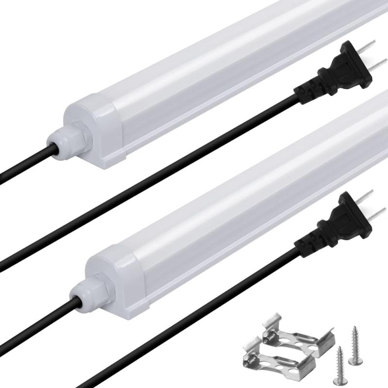 雨合羽螢光灯 物の具一体型 LED点火装置 直管 40W形 昼光色6000k 2800lm 使い果たすワット数18W 長さ1.2M 相応う起電力AC85-265V 本体AC ワット数吊りひも1.5M付き添い人 IP66カテゴリー化以上 完膚なきまで雨合羽防塵動作 水景物 漁業地 養魚創業 全