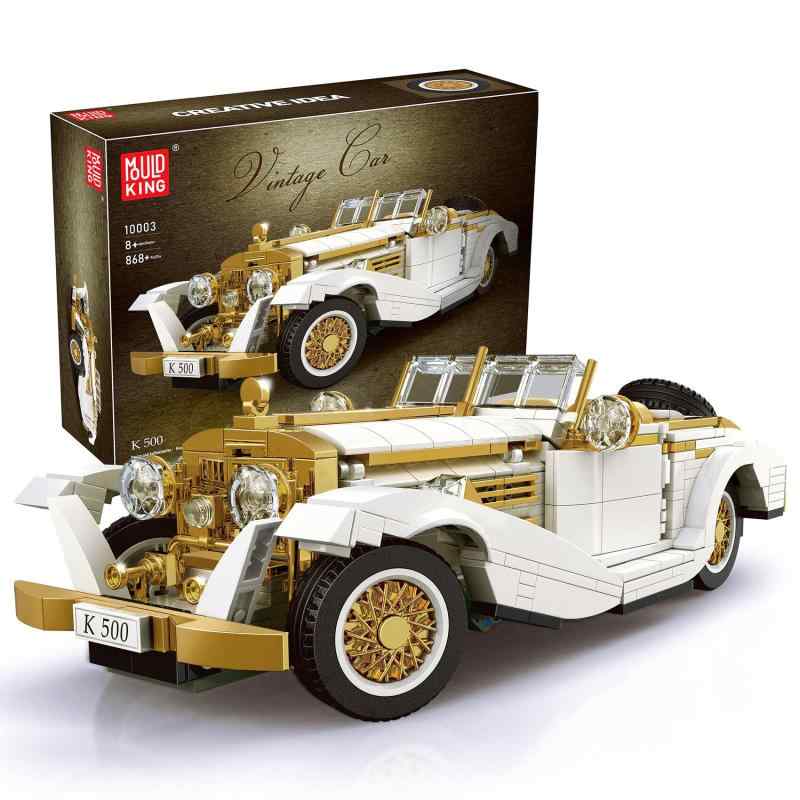 Mould King MOC Technology古めかしい乗用車ひな型積木仕掛ける
