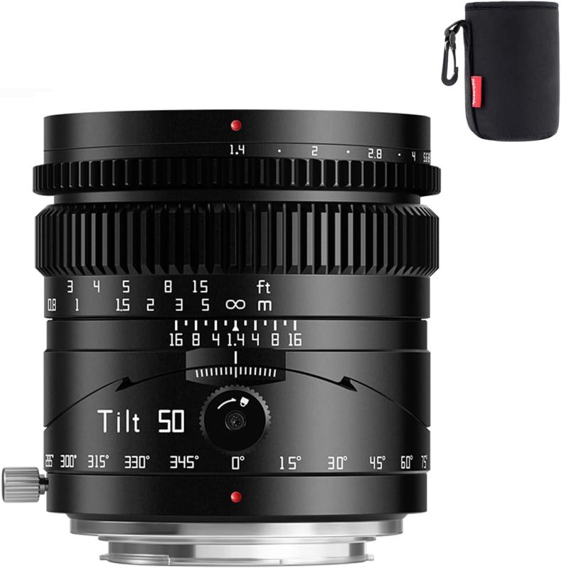TTArtisan 50mm F1.4 ティルトレンズ フルフレーム 6群7枚 45&deg;画角｜novolstore