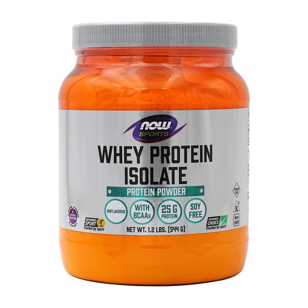 【楽天市場】【NowFoods公式販売店】 ホエイプロテイン アイソレート ノンフレーバー 544g ナウフーズ【Now Foods
