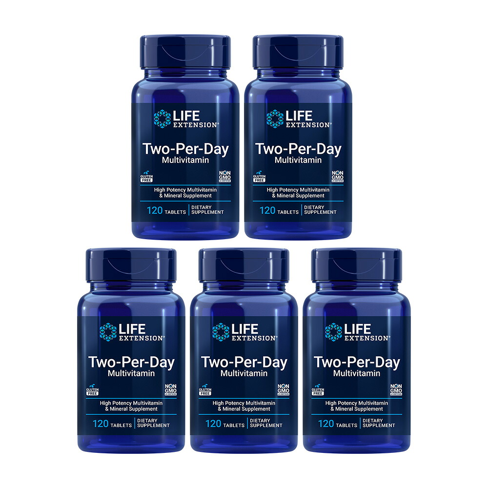 Life Extension, 5-SET Two-Per-Day Multivitamin,  120Tablets
