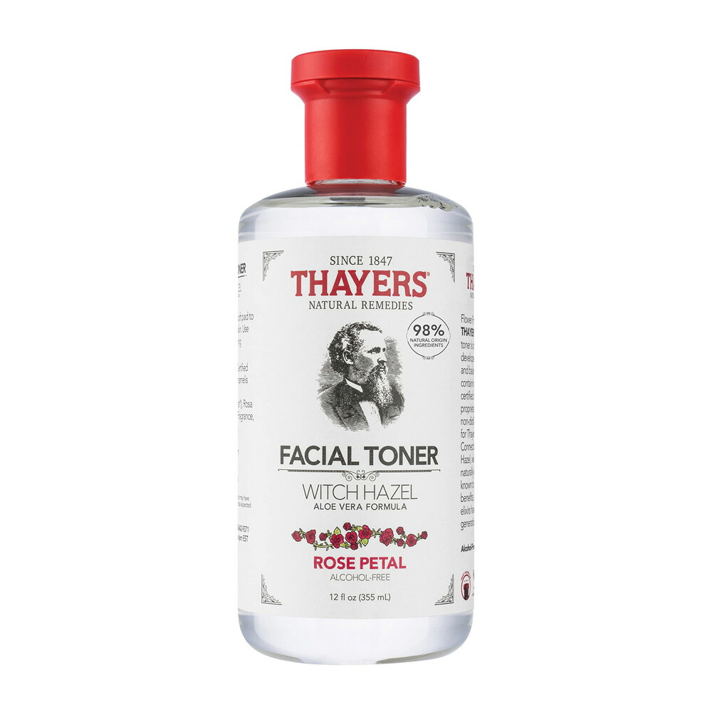 【送料無料】 フェイシャルトナー ローズペタル アルコールフリー 355ml 化粧水 セイヤーズ 美容 スキンケア【Thayers】 Facial Toner Rose Petal Alcohol Free, 12 fl oz画像