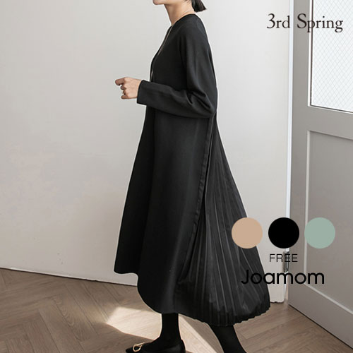 楽天市場 Joamom ジョアマム バックプリーツロングワンピース 10 8up Go 韓国 韓国ファッション ワンピース 長袖 ロングワンピース ロング プリーツ バックプリーツ ワンピース レディース ファッション 予 メール便不可 3rd Spring サードスプリング
