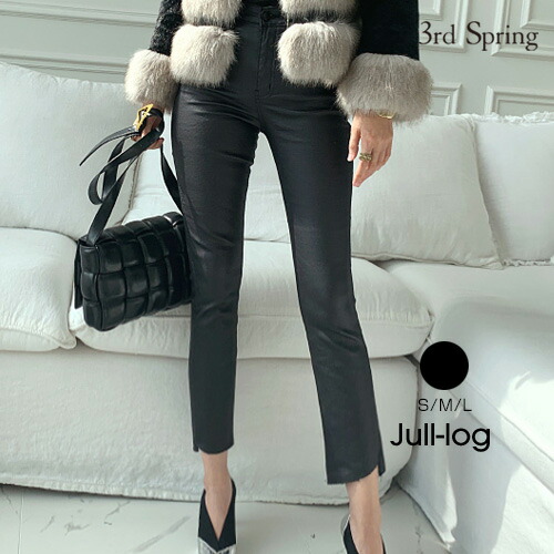 お1人様1点限り B Jull Log ジュローグ エコレザークロップドスキニーパンツ 10 22up Go 韓国 韓国ファッション クロップド丈 スキニーパンツ エコレザー パンツ 冬 ボトムス 黒 レザーパンツ ナンニング レディース 5 メール便不可 B Web限定 Sdt Com Vn