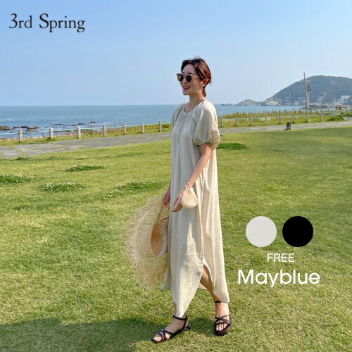トップス ファッション レディース 韓国 リネン 7 リネン 韓国 トップス トップス Mayblue メイブルー リネンブレンド2wayワンピース リネン 6 25up Ka 韓国 Spring サードスプリング 涼しいレディース 韓国ファッション 夏 ワンピース レディース ワンピース