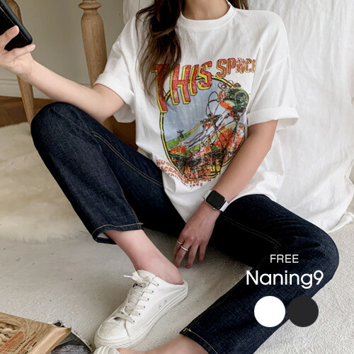 楽天市場 Naning9 ナンニング ストリートプリント半袖tシャツ 2 26up Go レディース 韓国 韓国ファッション 人気 トップス 春 秋 オフィスカジュアル あす楽 3rd Spring サードスプリング