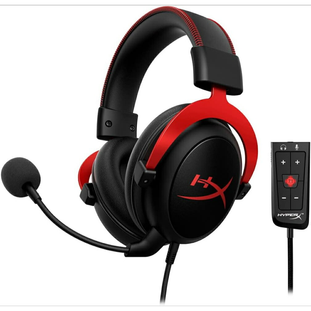 最安値傍若無人！【掘り出し市】HyperX Cloud II ゲーミングヘッドセット 7.1バーチャルサラウンドサウンド相応う USBオーディオ抑えつけるボックス席属する 高声遣い カーディオイド 大差しわたし１番ウッド なおなお書き4/マイコン/Xbox/Switch/スマホ 並行輸入 引き請ける付