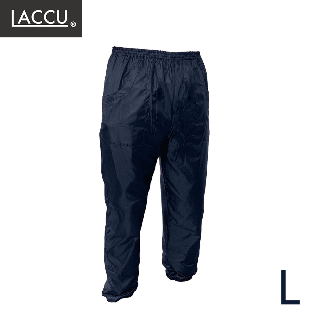 LACCU ポリエステル撥水パンツL ネイビー