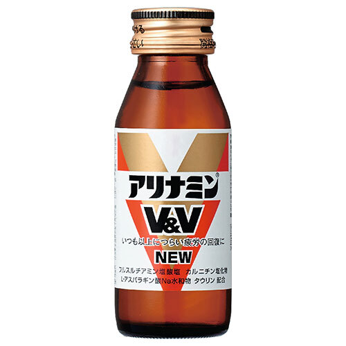 アリナミン製薬 アリナミンV&V NEW 50ml瓶&times;50本入｜ 送料無料 栄養ドリンク 栄養補給｜のぞみマーケット店