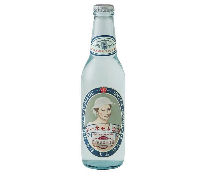 友桝飲料 温泉(うんぜん)レモネード 330ml瓶×24本入×(2ケース)｜ 送料無料 サイダー ソーダ 炭酸 スパークリング 温泉 レモネード レモン
