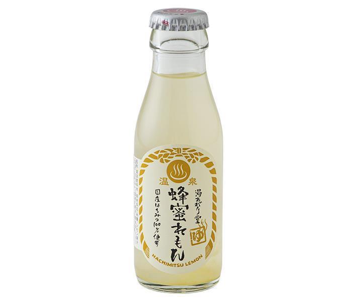 友桝飲料 湯あがり堂 蜂蜜れもん 95ml瓶×48本入｜ 送料無料 サイダー 炭酸飲料 瓶 ビン レモン はちみつ
