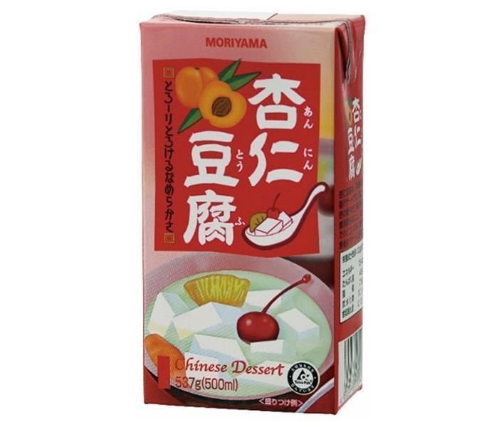 守山乳業 MORIYAMA 杏仁豆腐 537g紙パック×12本入×(2ケース)| 送料無料 杏仁豆腐 プリン 紙パック