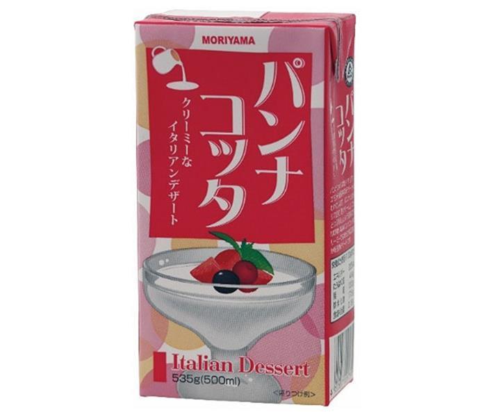 守山乳業 MORIYAMA パンナコッタ 535g紙パック×12本入｜ 送料無料 プリン 紙パック お菓子 生クリーム
