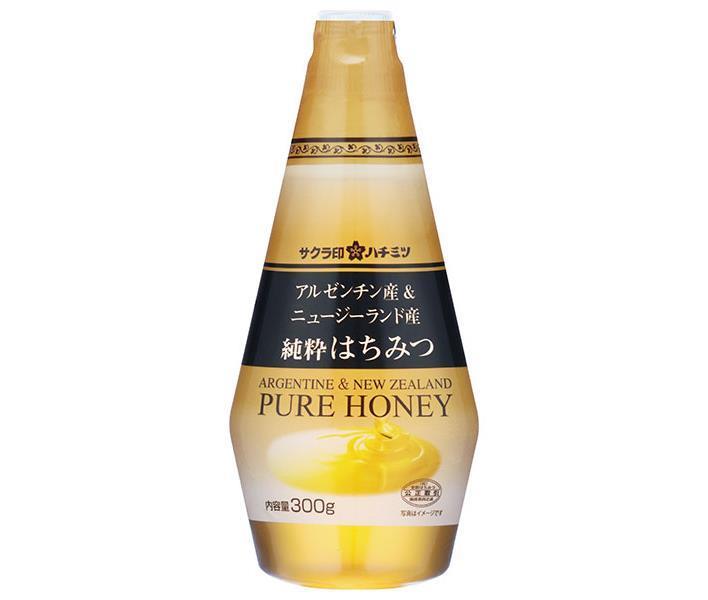 加藤美蜂園 サクラ印 アルゼンチン産&ニュージーランド産純粋はちみつ 300g×12本入×(2ケース)| 送料無料 嗜好品 シロップ ハチミツ 蜂蜜|のぞみマーケット店
