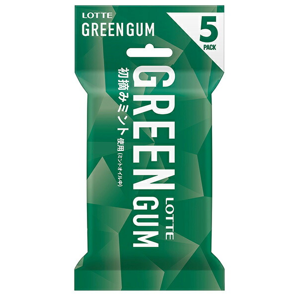 楽天市場】ロッテ グリーンガム 5P×10個入｜ 送料無料 菓子 板