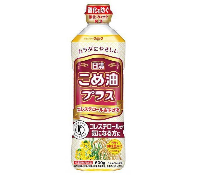 日清オイリオ 日清こめ油プラス【特定保健用食品 特保】 600gペットボトル×10本入｜ 送料無料 トクホ こめ油 コレステロールが気になる方に 6,890円