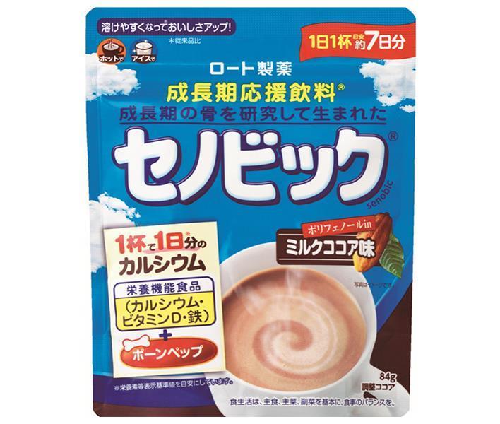 ロート製薬 セノビック ミルクココア味 84g袋×6袋入×(2ケース)｜ 送料無料 ココア 飲料 粉末 栄養機能食品 カルシウム ビタミン