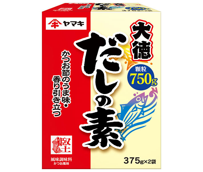 ヤマキ だしの素 大徳 750g(375g&times;2袋)&times;10箱入&times;(2ケース)｜ 送料無料 一般食品 調味料 だし 顆粒｜のぞみマーケット店