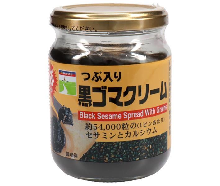 三育フーズ つぶ入り黒ゴマクリーム 190g瓶×12(6×2)個入×(2ケース)｜ 送料無料 ジャム 瓶 スプレッド 黒ごまクリーム