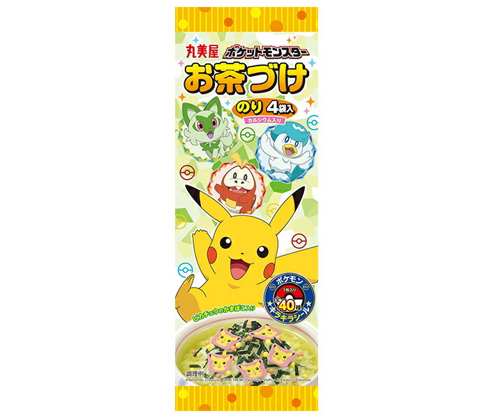 丸美屋 ポケモン お茶づけ 14.4g(3.6g×4袋)×10袋入｜ 送料無料 マルミヤ 調味料 お茶漬けの素 のり画像