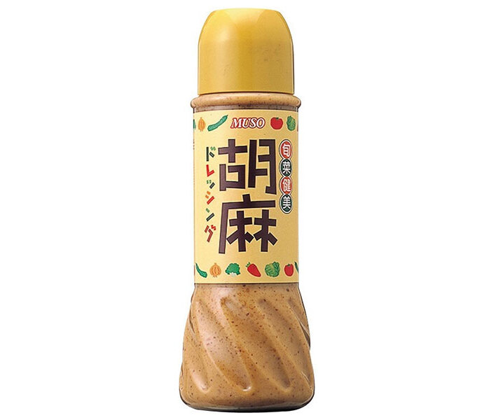 ムソー 旬菜健美 胡麻ドレッシング 390ml×12本入×(2ケース)｜ 送料無料 調味料 ドレッシング 胡麻 ごま