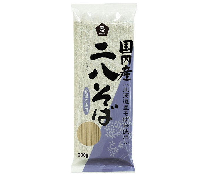 ムソー 国内産 二八そば 200g×20袋入×(2ケース)｜ 送料無料 そば 干しそば 二八